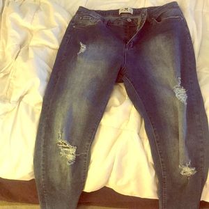 Skinny distressed denim “hammer jeans brand”
